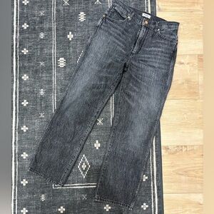 Wrangler black wash cropped denim